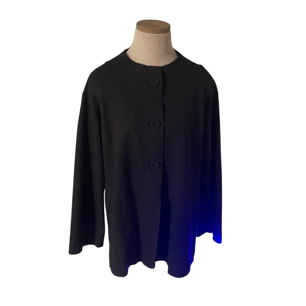 Eileen Fisher 100% Wool Brown Jacket Women Size M